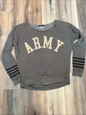 Signorelli women’s US Army Graphic wide neck Sweatshirt - small